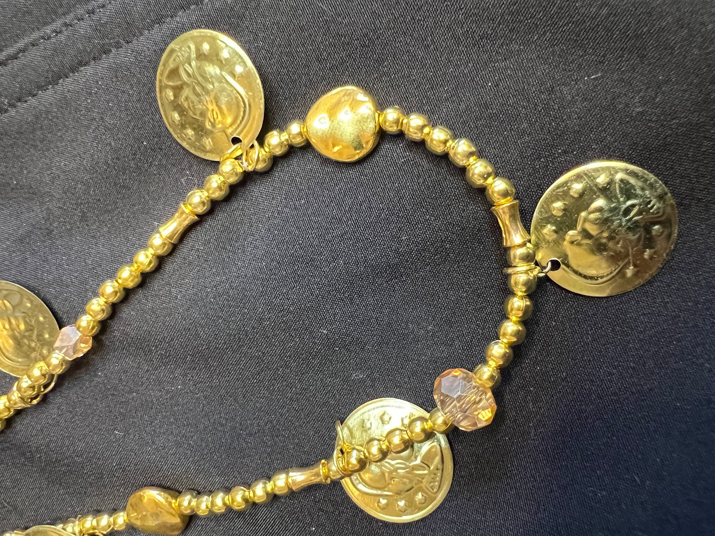 Z12A Gold NOISY Token Necklace