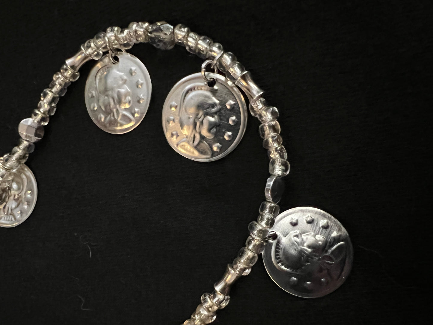 X18 Silver on Silver Token Necklace