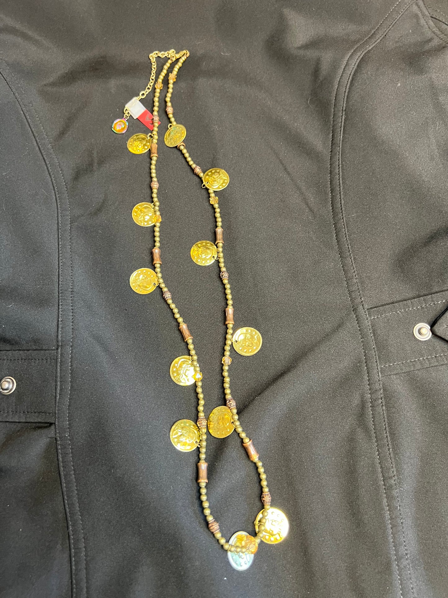 Z02A Bronze/Copper Token Necklace