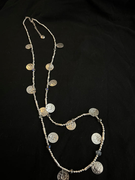 X17A Silver Token Necklace