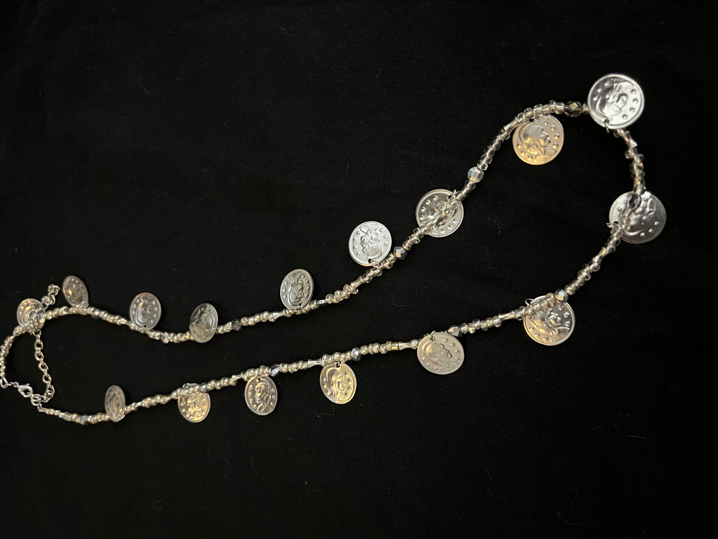 X18 Silver on Silver Token Necklace