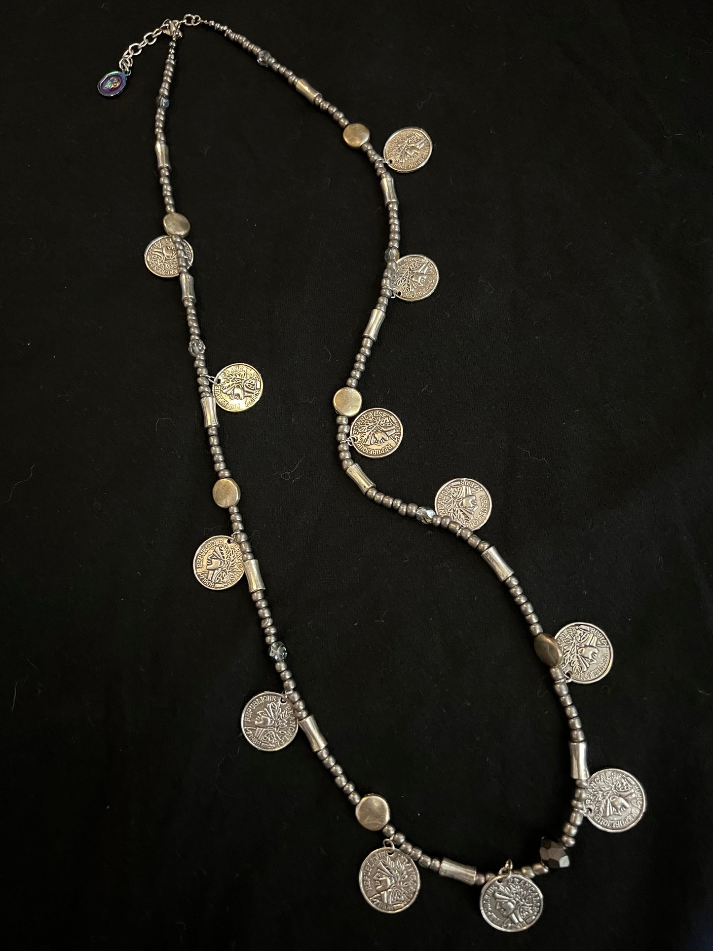 x11A Silver Token Dangle