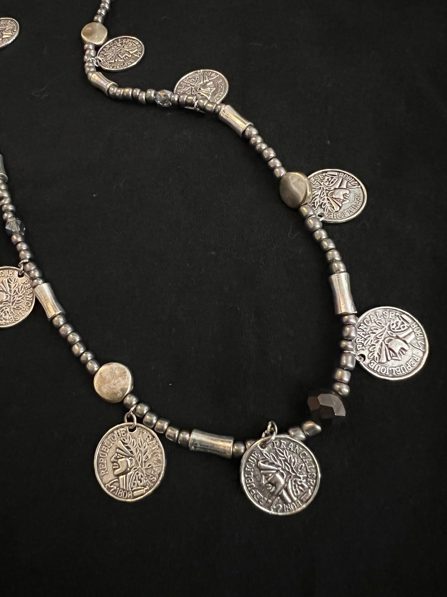 x11A Silver Token Dangle