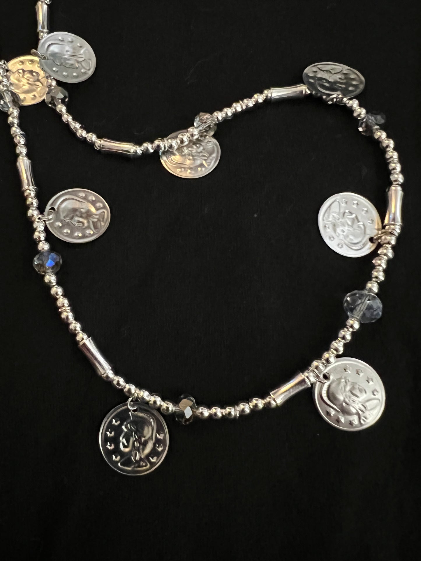 X17A Silver Token Necklace