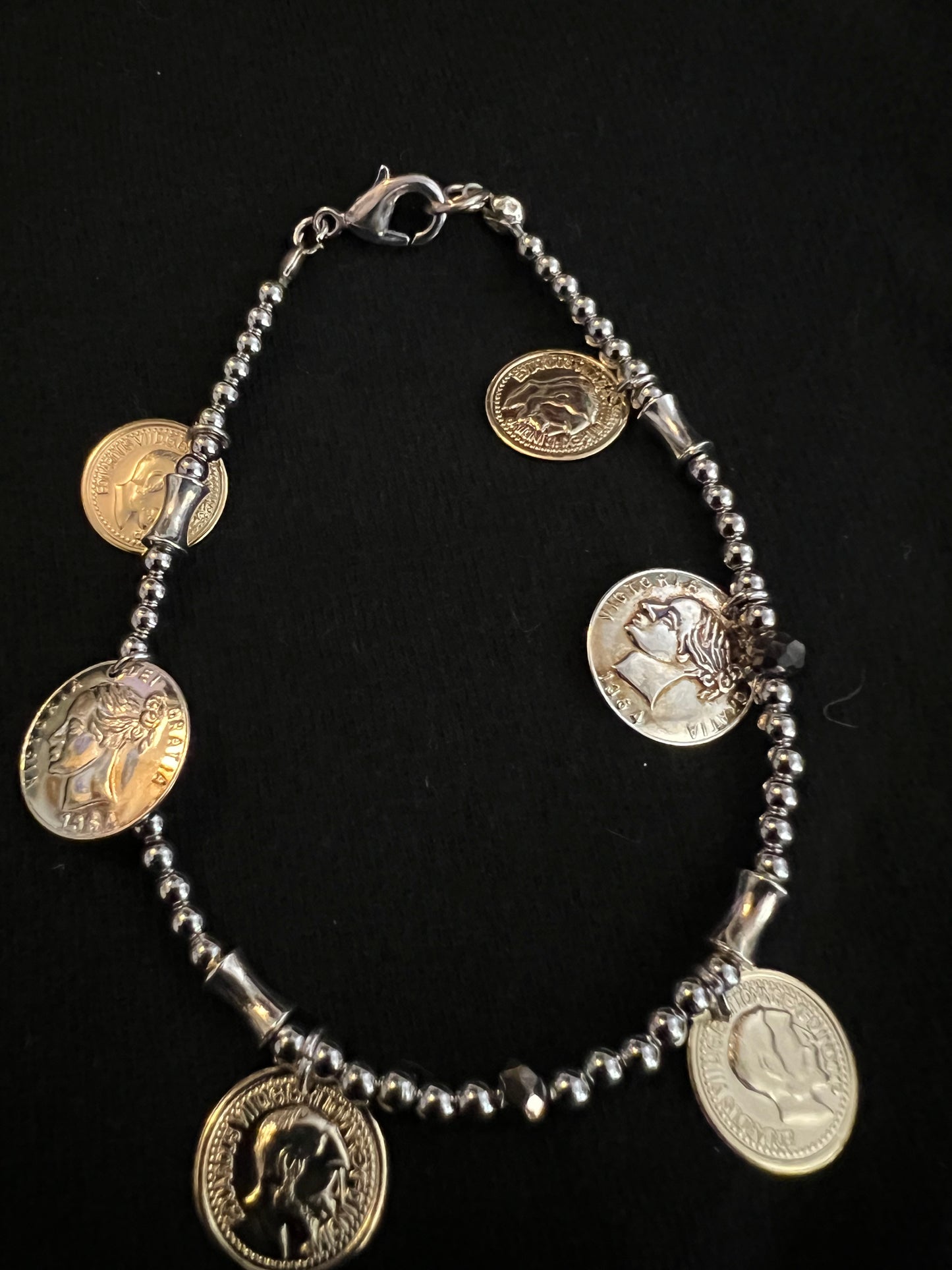 3B Tiny Token Silver Dangle